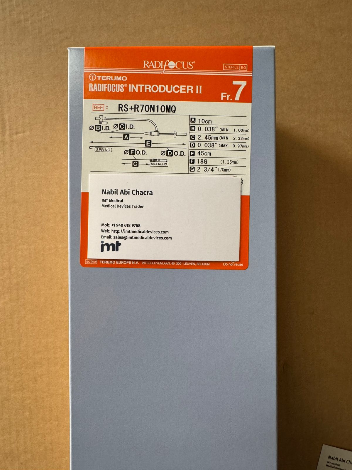 Terumo Intoducers RSR70N10MQ