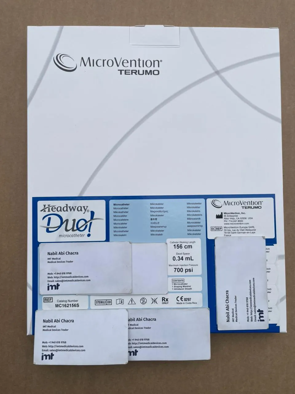 MicroVention Headway Duo MC162167S Microcatheter 167cm