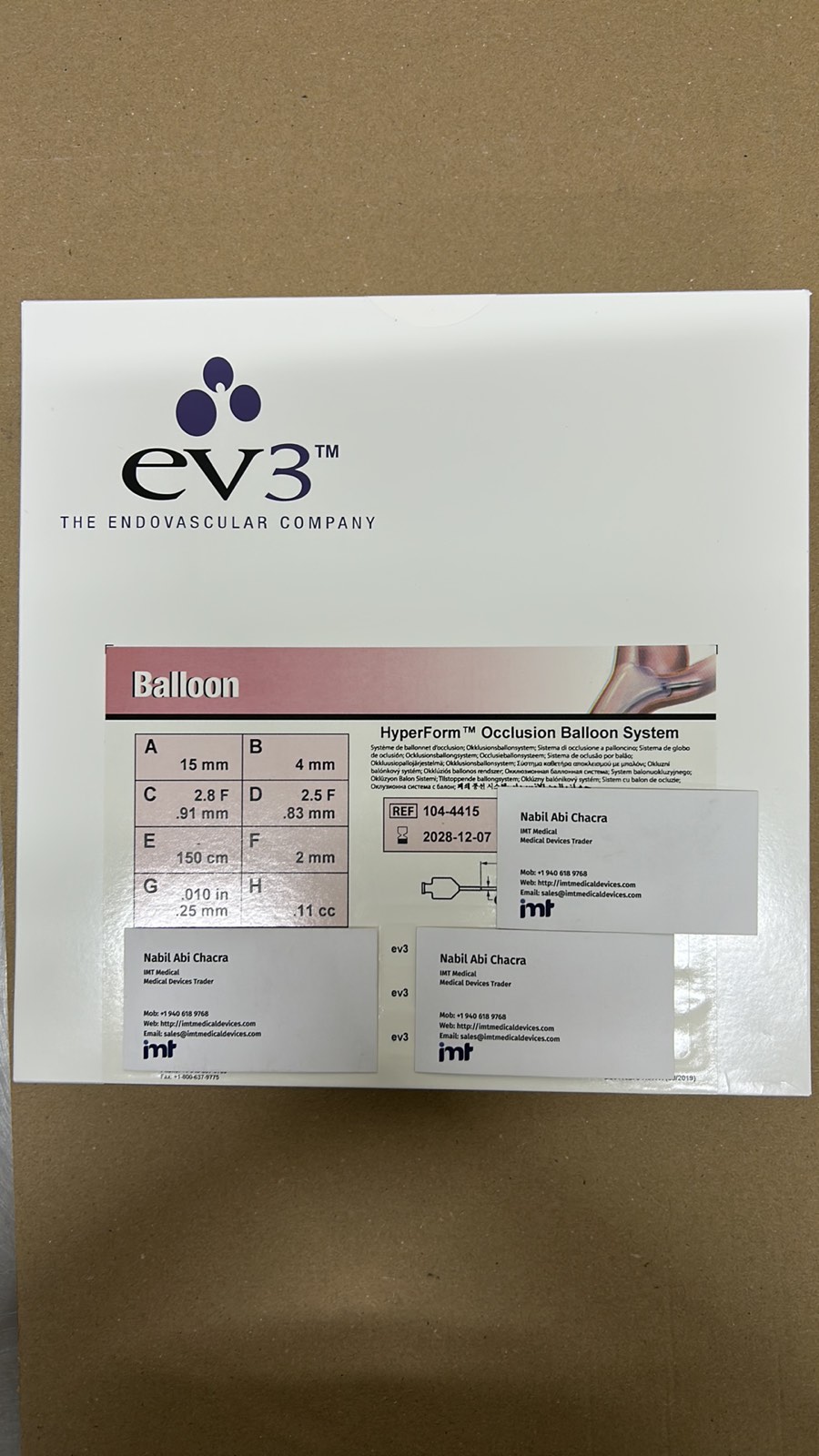 Neurovascular Balloon Medtronic HyperForm Occlusion Balloon System