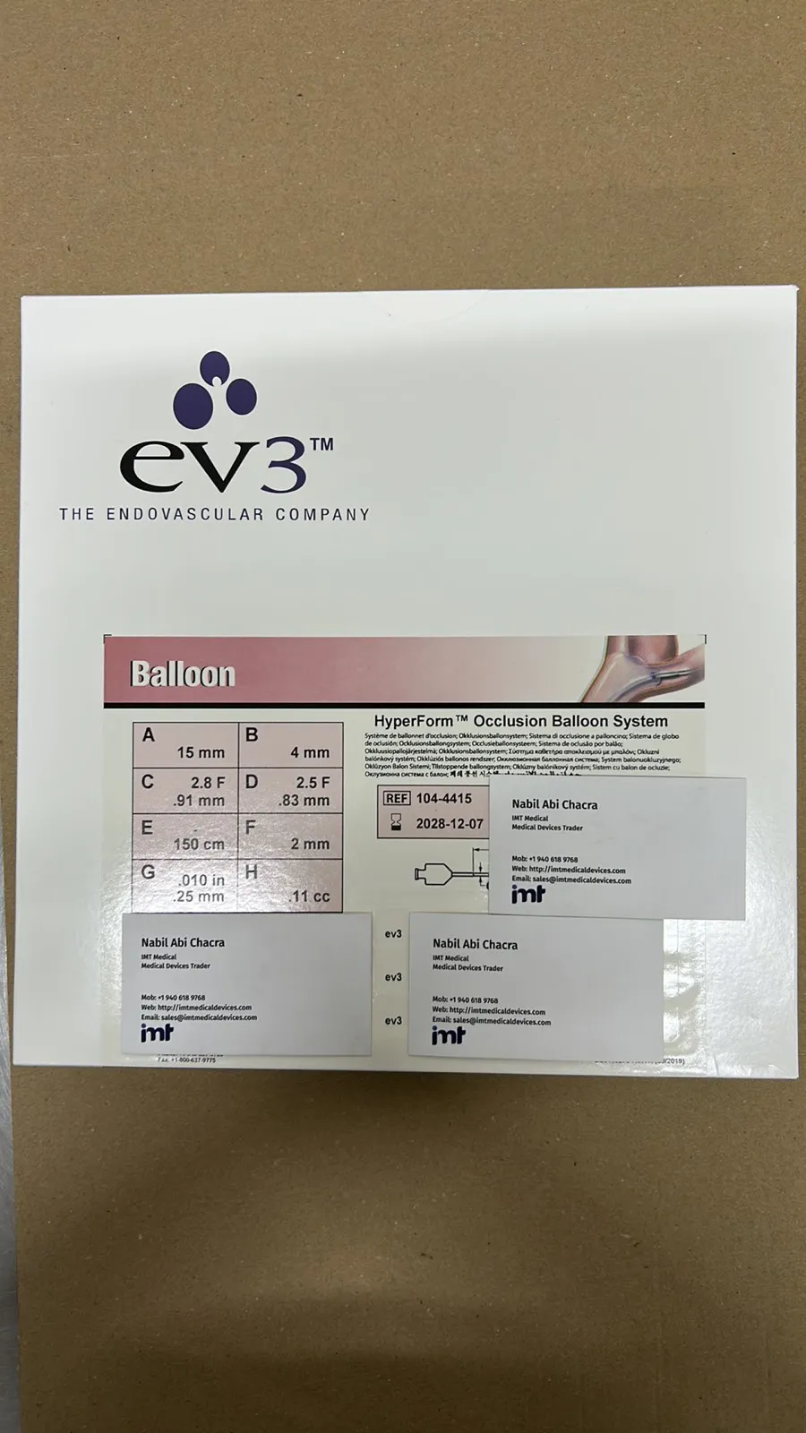 Neurovascular Balloon Medtronic HyperForm Occlusion Balloon System