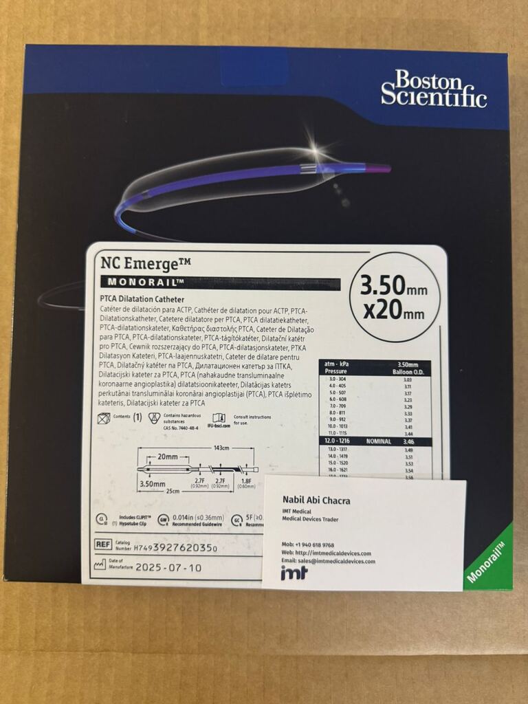 Boston Scientific NC EMERGE PTCA Dilatation Catheter