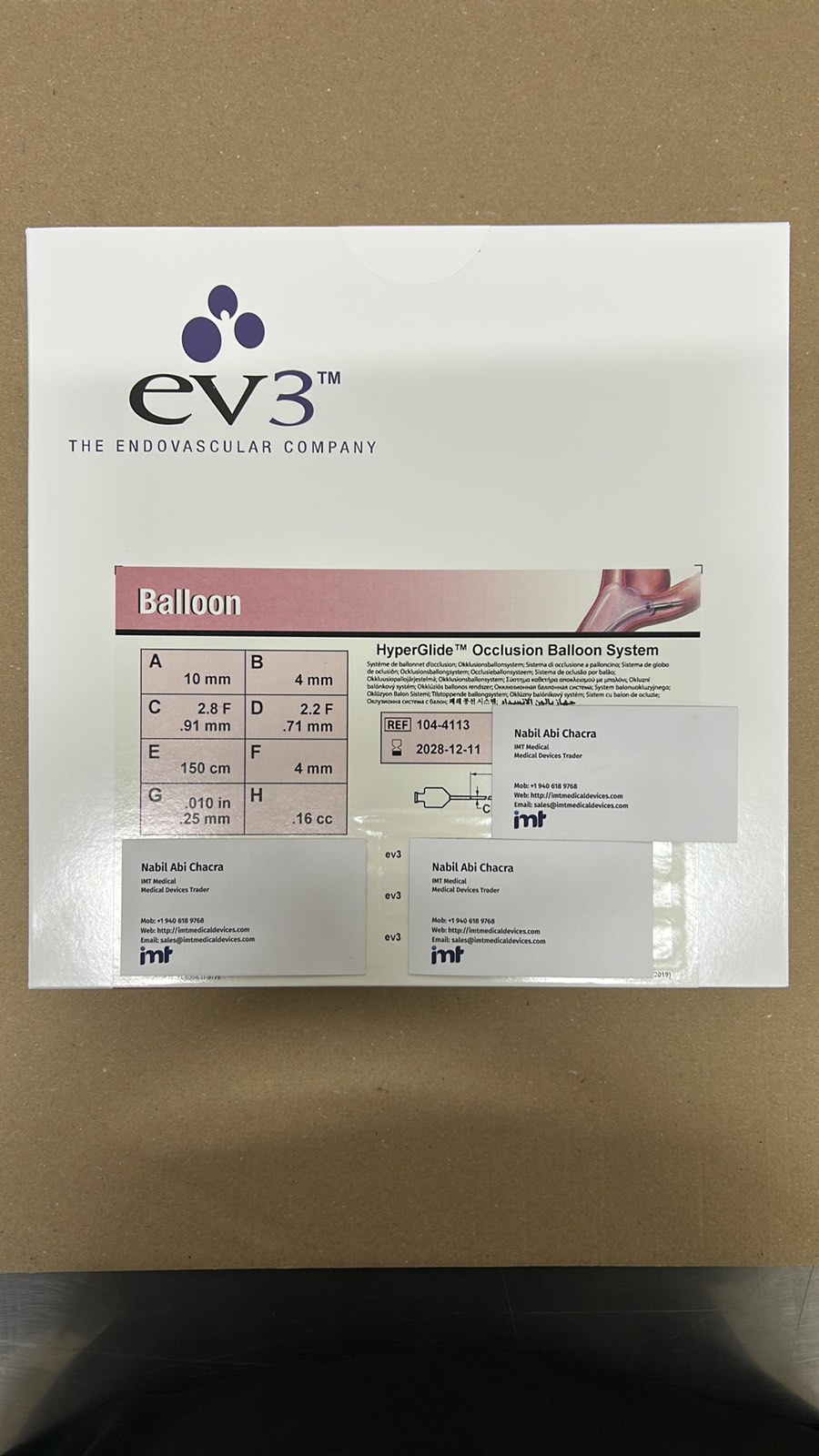 Medtronic HyperGlide Occlusion Balloon System Neurovascular Balloon