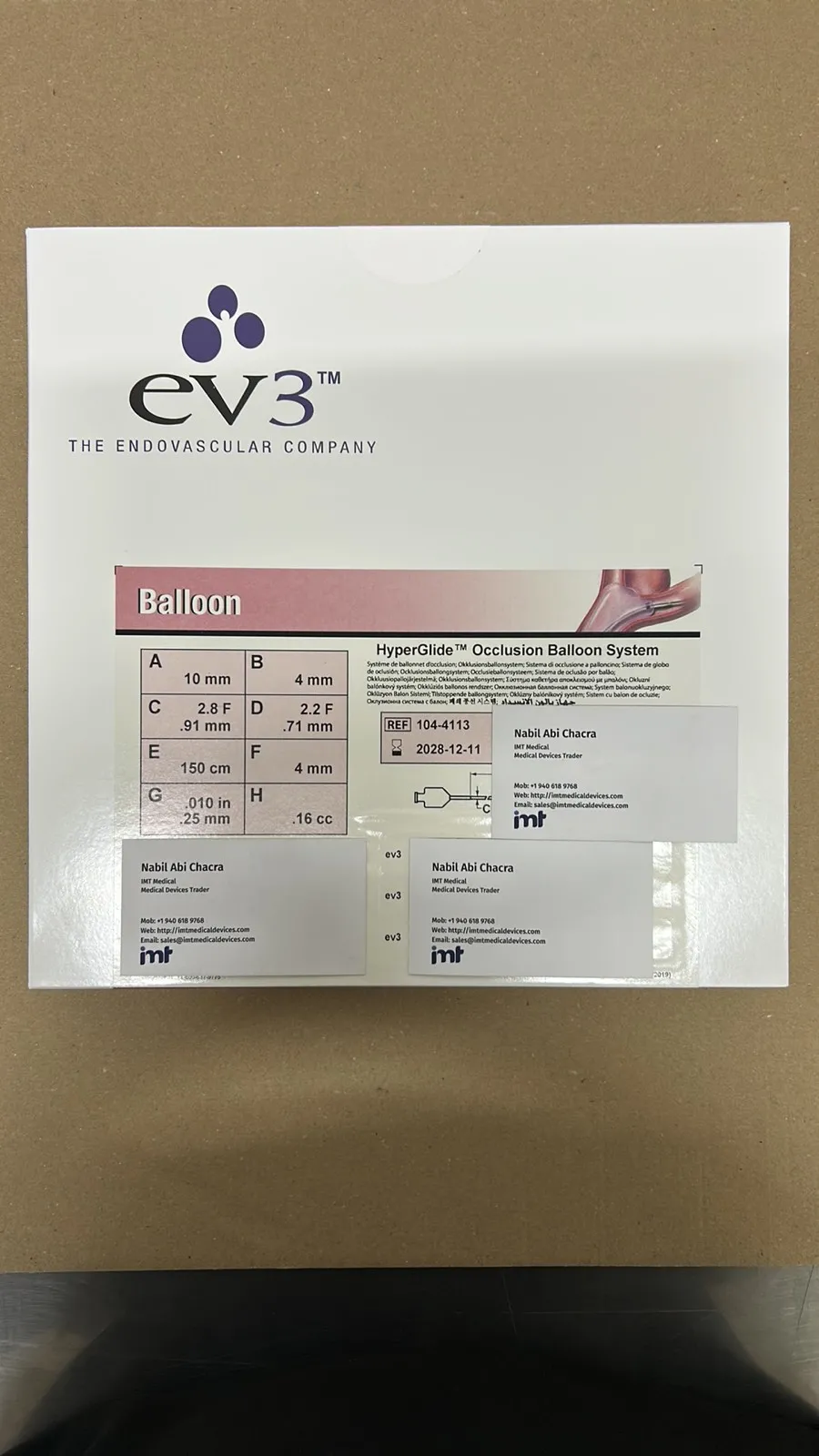 Medtronic HyperGlide Occlusion Balloon System Neurovascular Balloon
