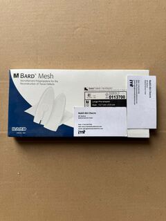 Bard 0113700 Mesh Pre-Shaped Large 2.4 x 5.4 Hernia Repair Mesh