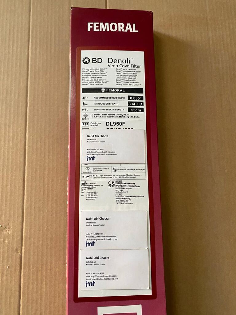 Bard (BD) Cava Filter DL950F