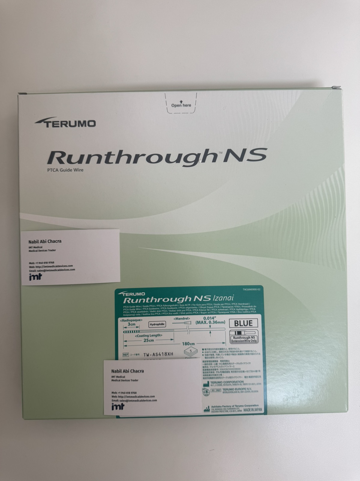 Runthrough NS Izanai TW-AS418XH PTCA Guide Wire Terumo 