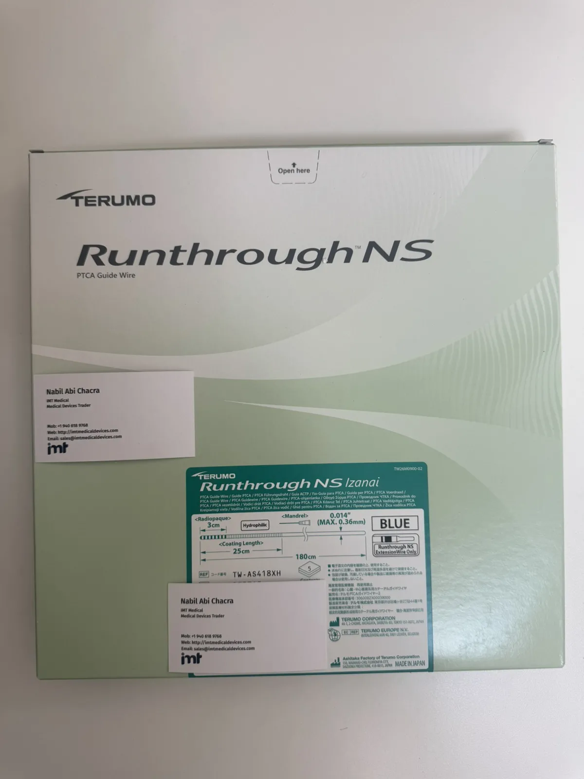 Terumo Runthrough Extra Floppy TW-AS418XA