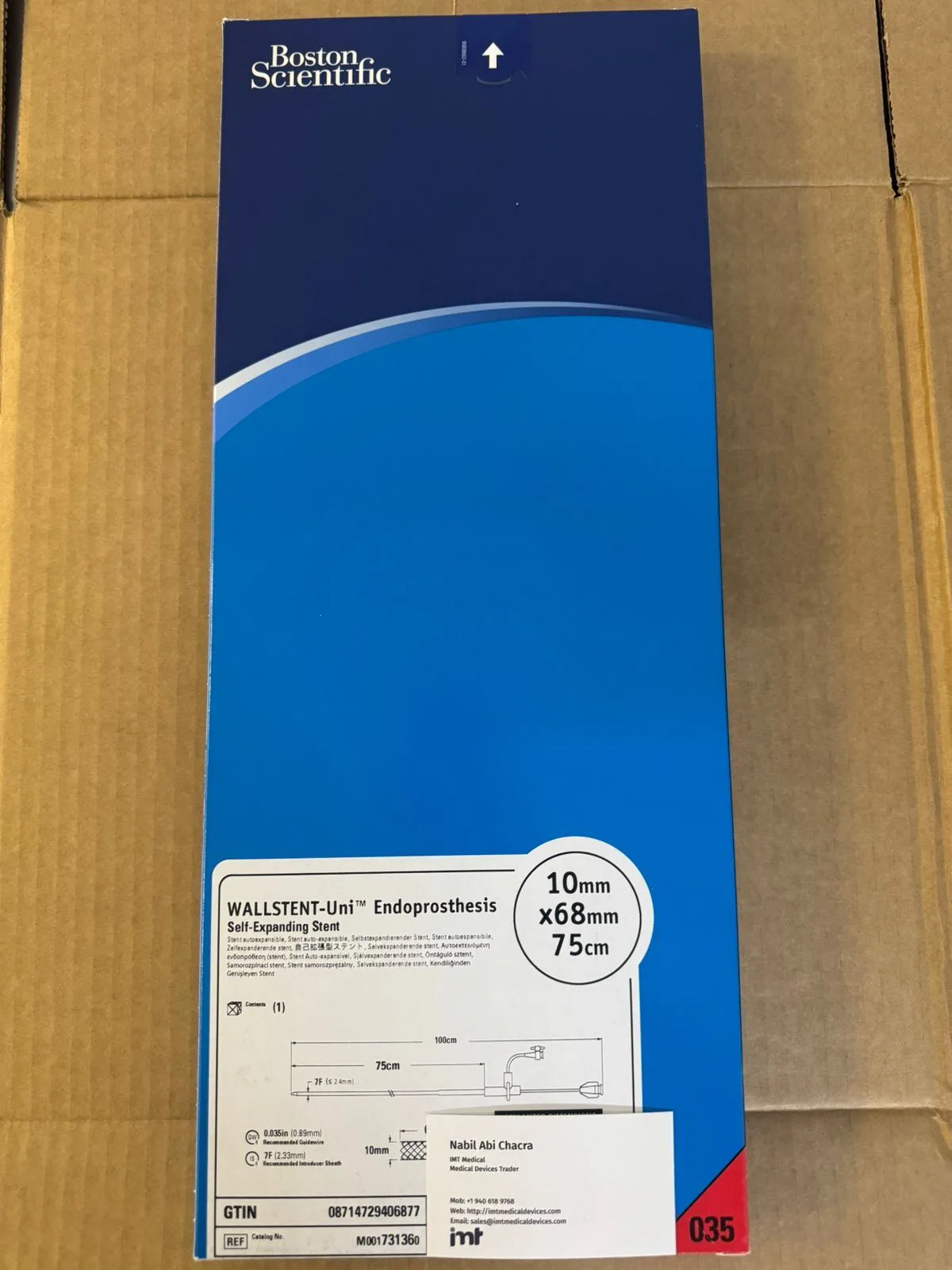 Boston Scientific WALLSTENT Uni Endoprosthesis Self-Expanding Vascular Stent