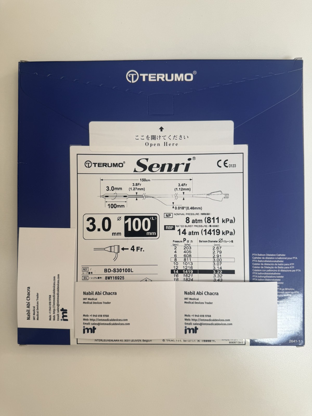 Terumo Senri PTA Balloon Dilatation Catheter