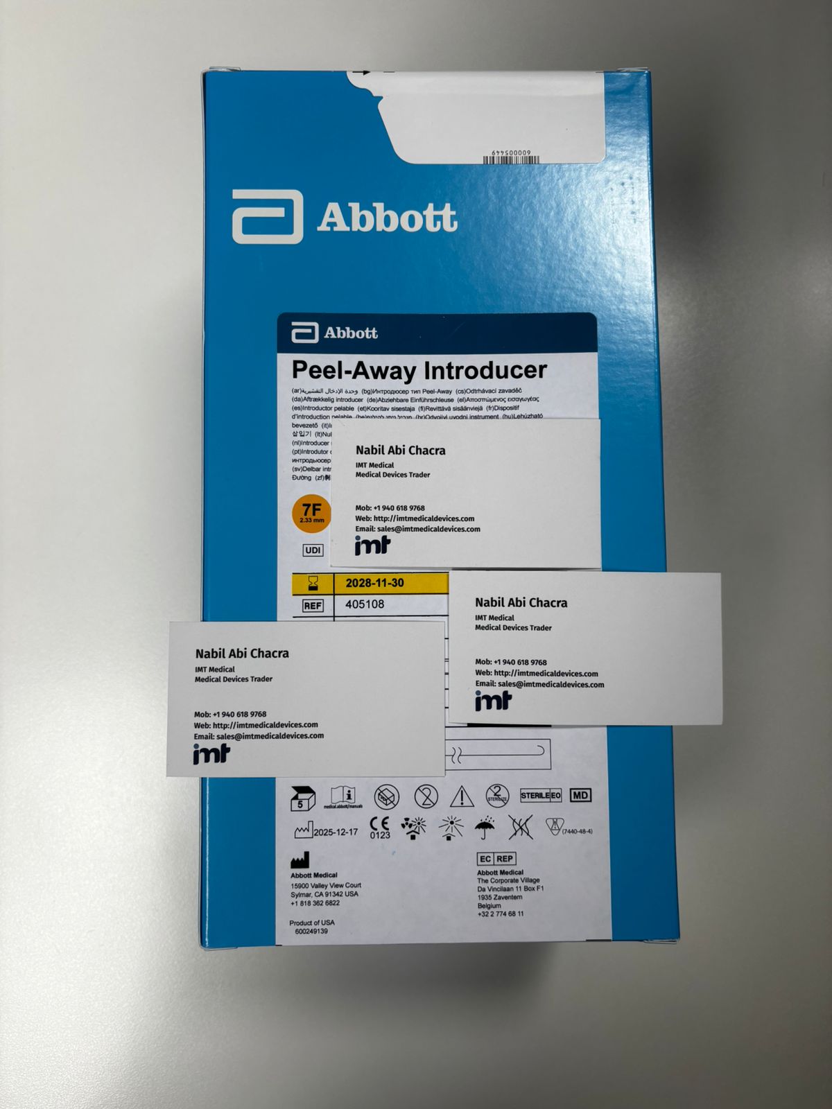 Abbott Peel-Away Introducer 405108 7F 14 cm