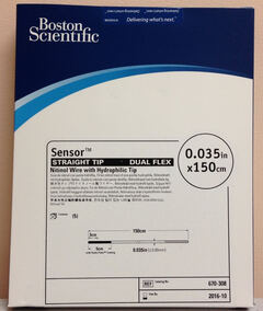 Boston Scientific Sensor Wire Nitinol Guidewire with Hydrophilic Tip