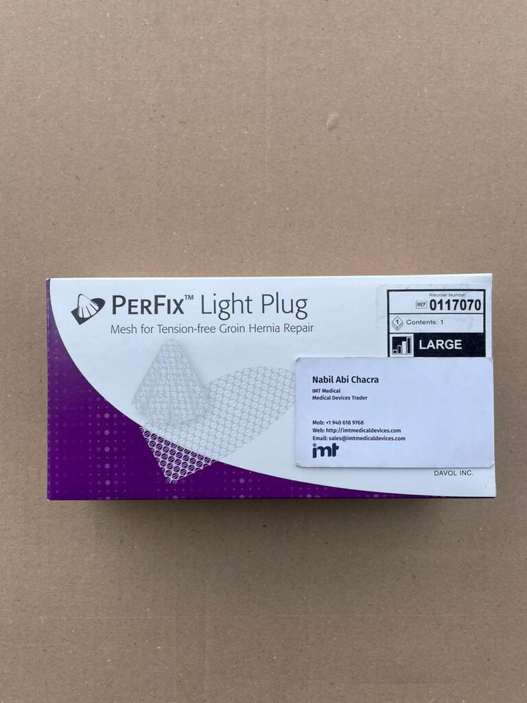 Bard 0117070 PerFix Light Plug Large 4.1 x 4.8cm