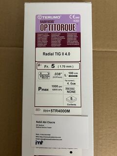 Terumo Tig Catheter for Coronary RH*5TR4000M