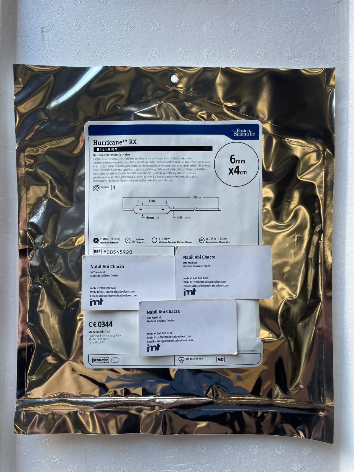 Boston Scientific Hurricane RX Biliary Balloon Dilatation Catheter