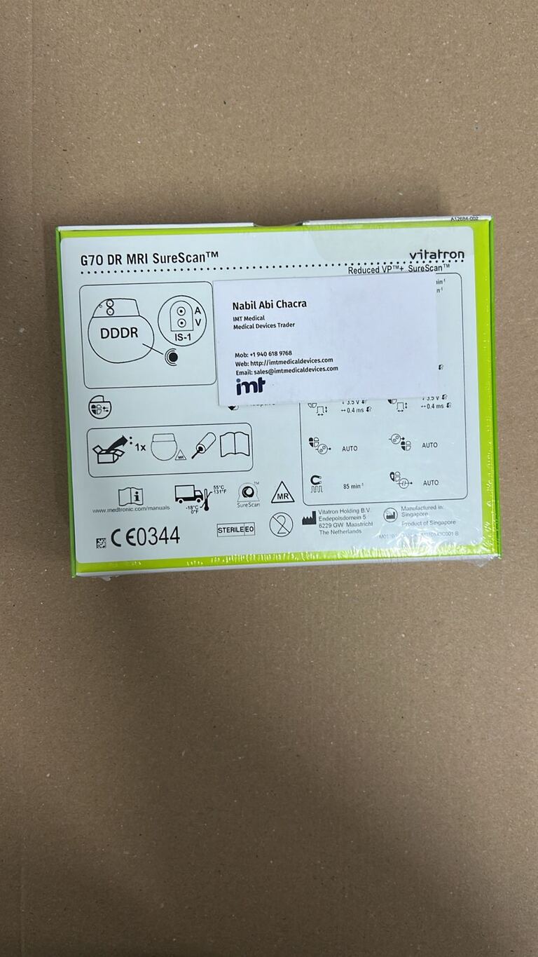 Medtronic Vitatron G70 DR Dual Chamber Pacemaker System
