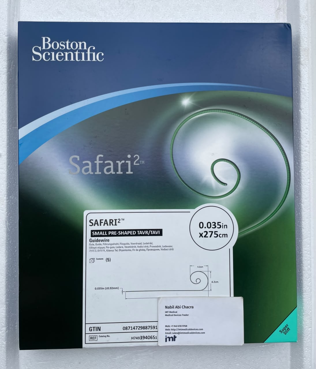 Boston Scientific SAFARI 2  TAVR Guidewire