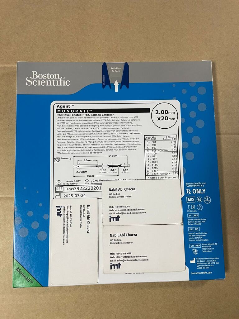 Boston scientific Drug Coated ballon Agent