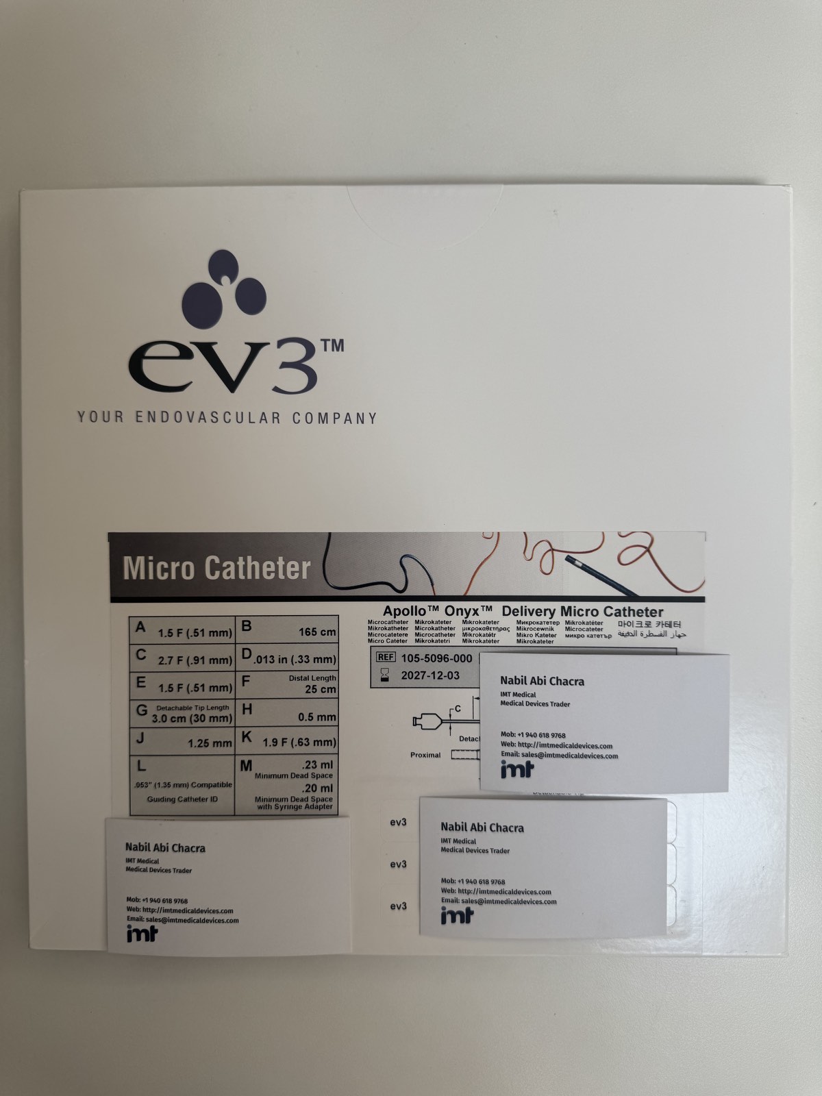 Medtronic Apollo Onyx Delivery Micro Catheter