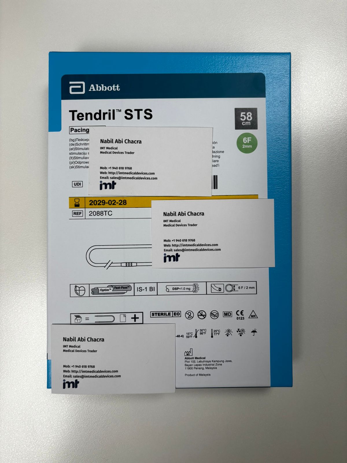 Abbott Tendril STS Lead 2088TC Pacing Lead