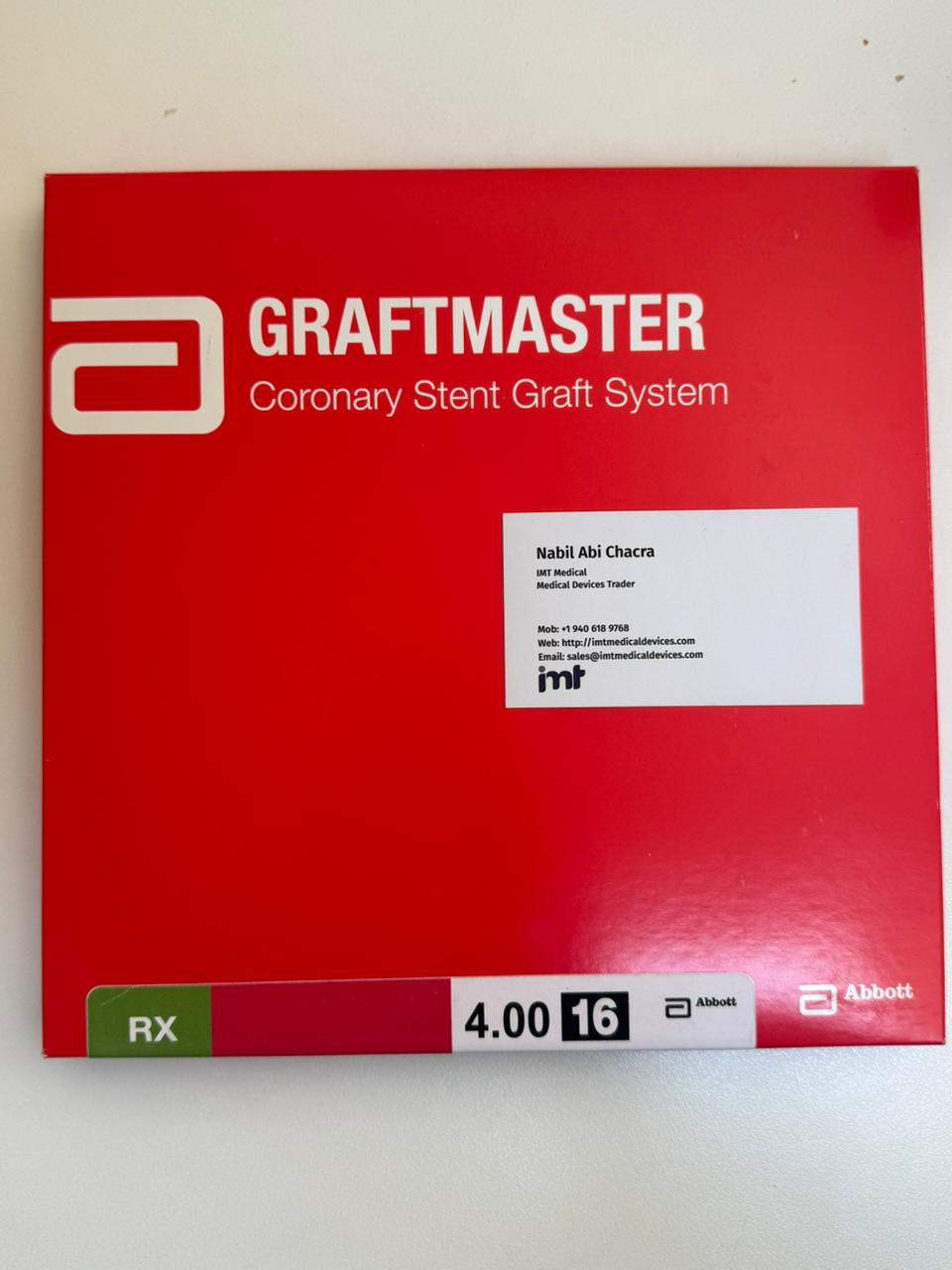 Abbott GRAFTMASTER RX Coronary Stent Graft System